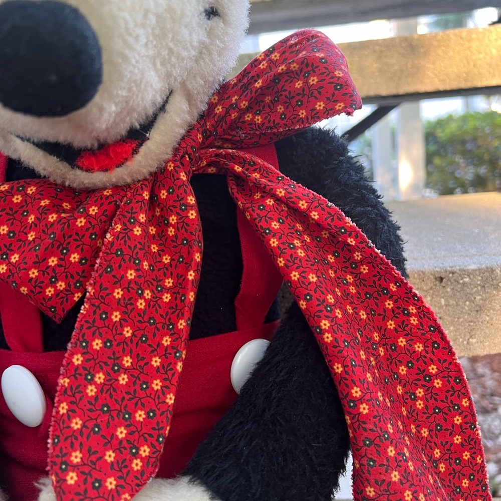 Vintage 1970s Mickey Mouse Plush Dancer Toy, Extra Long 44” Disneyana Figure - Picture 3 of 16